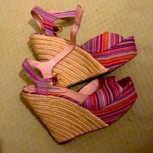 espadrilles from Charles David - rainbow pattern